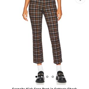 Sanctuary plaid pants, size small, black and brown checkered.